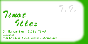 timot illes business card