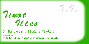 timot illes business card